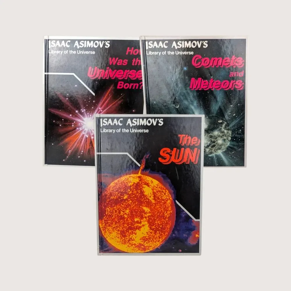 Vintage Isaac Asimovs Library Of The Universe 3 Book Set